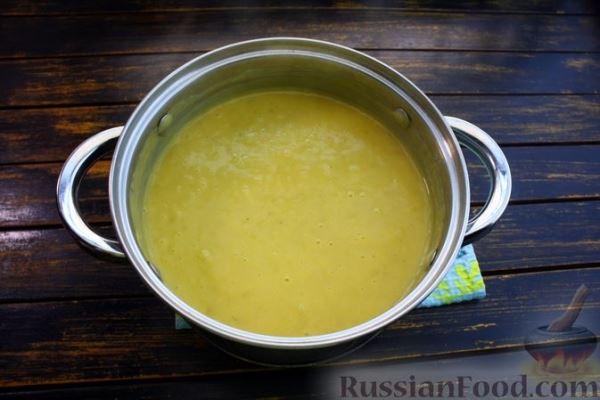 Крем-суп с консервированным горошком
